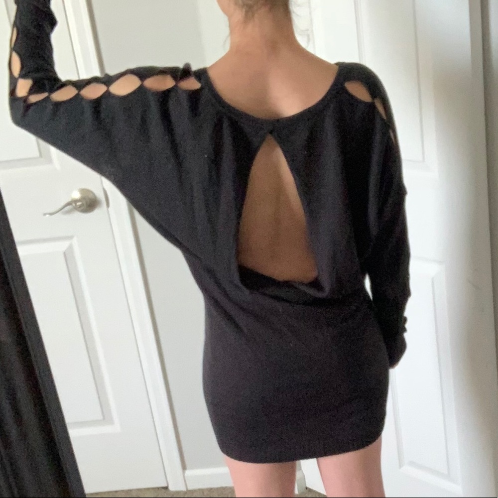 Firetrap Sweater Dress With Cutouts